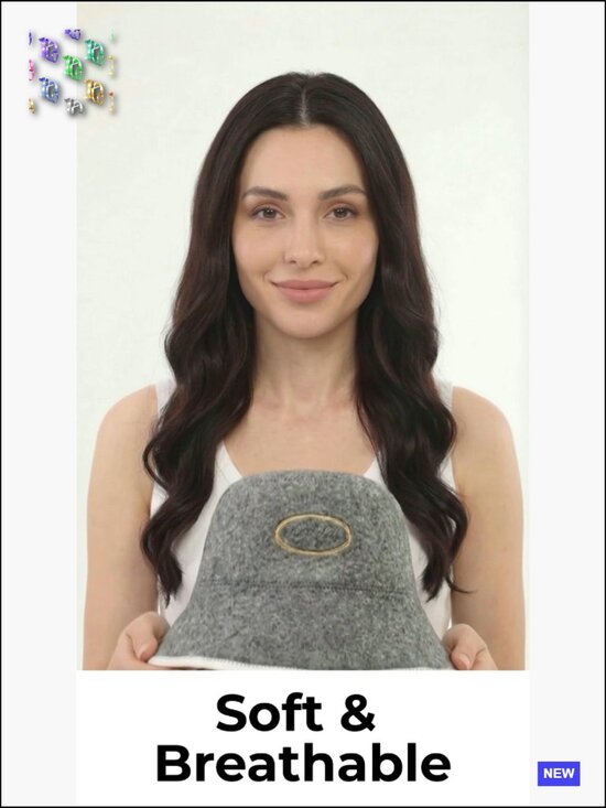 Natural Wool Sauna Hat Bucket Cap Unisex Protect Hair Banya Accessories main image 7